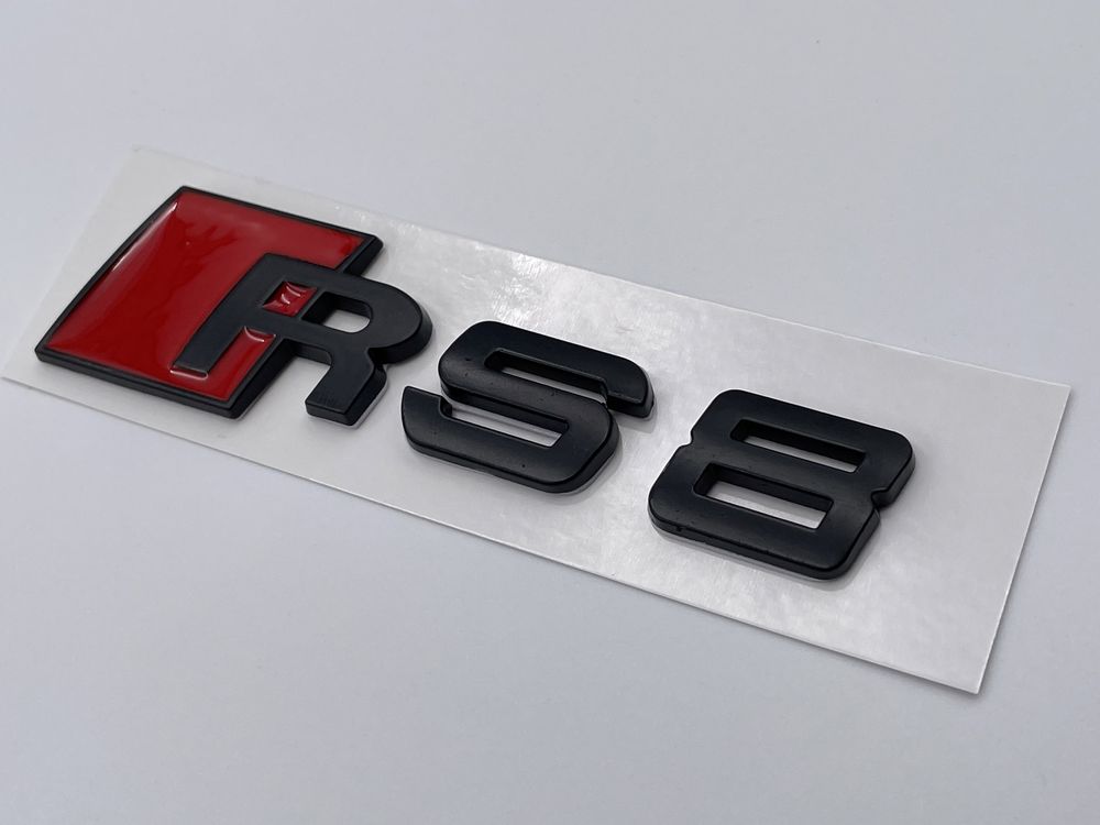 Emblema Audi RS8 metal spate negru