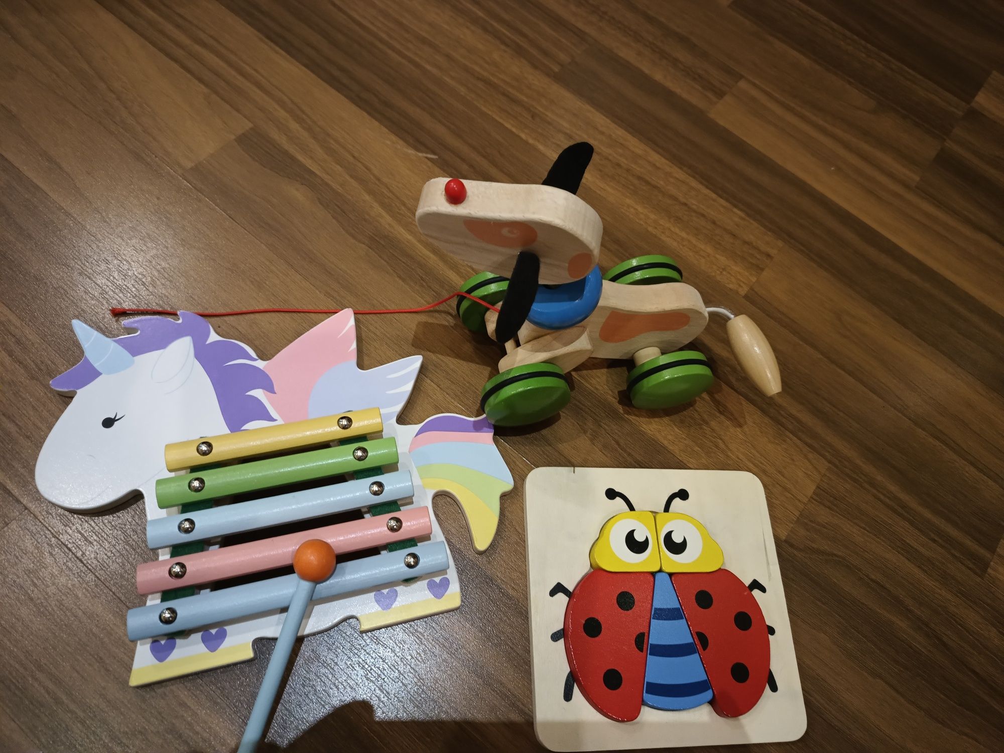 Лот дървени играчки