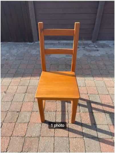 4 стола от масив - дъб