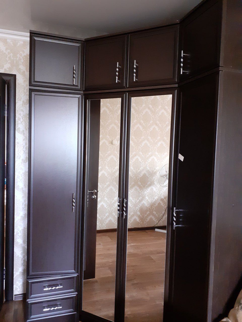 Шкаф с антресолью, цвет венге
