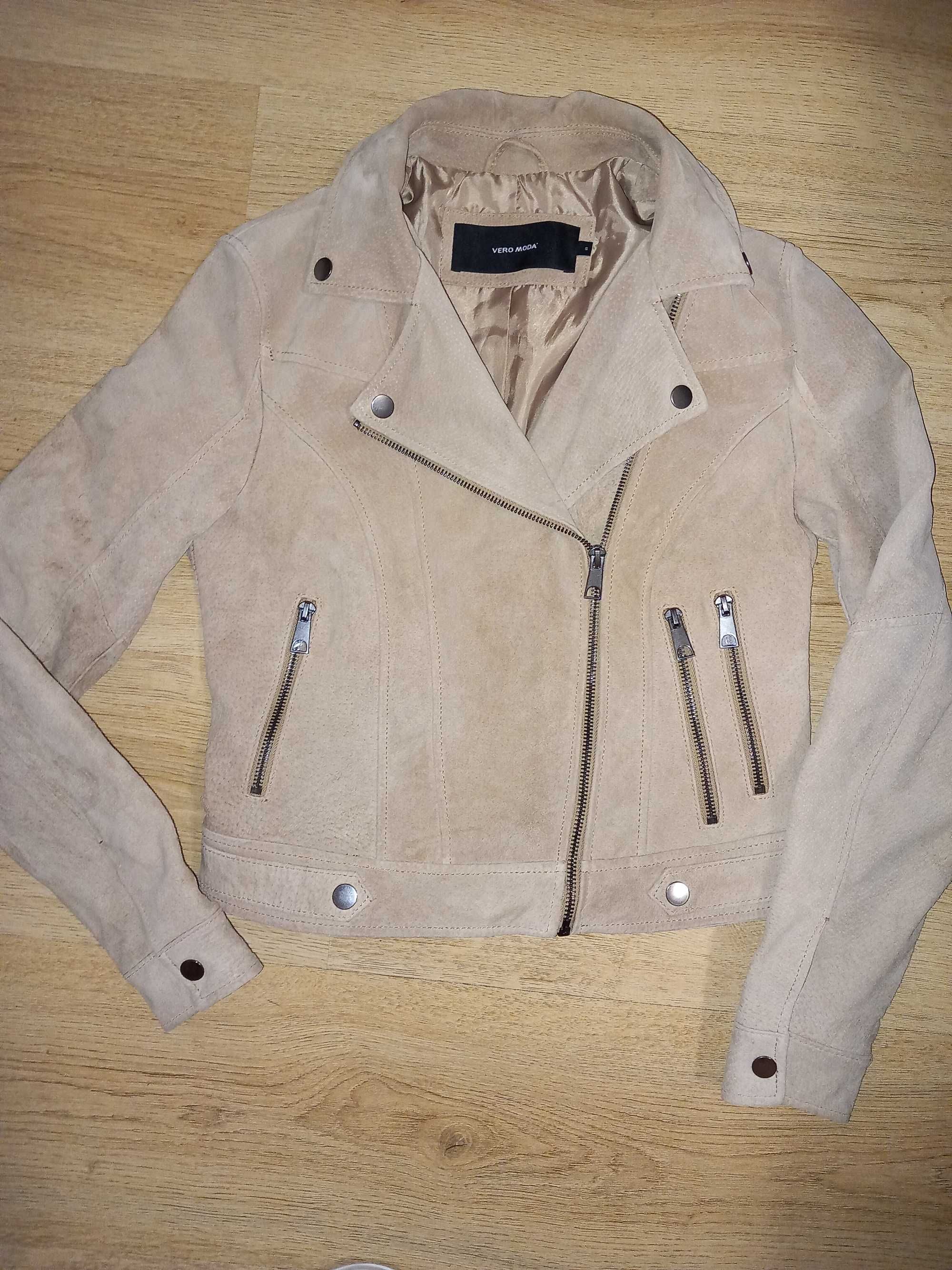 Кожено яке vero moda s