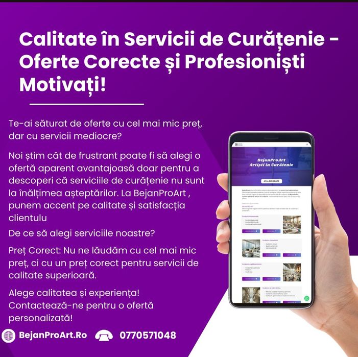 Servicii Curățenie în București și Ilfov