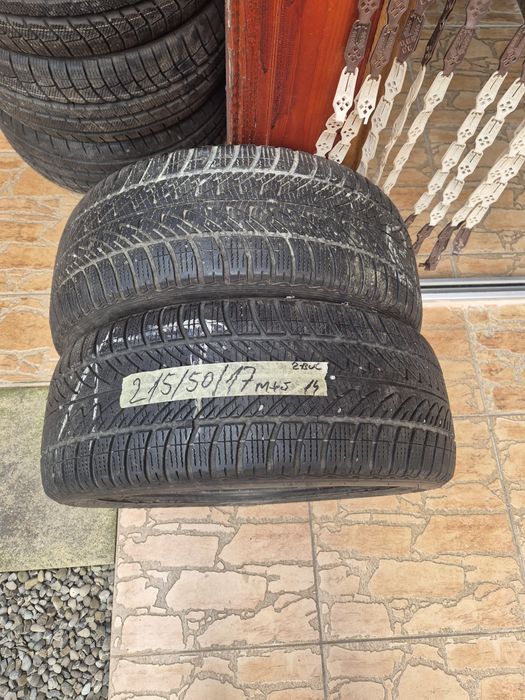 Vând cauciucuri 215/50/17 M+S 2 buc imp Germania