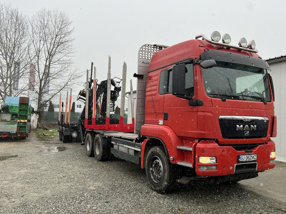 Camion forestier Man 540 cai euro 5 import Germania, nelucrat in RO