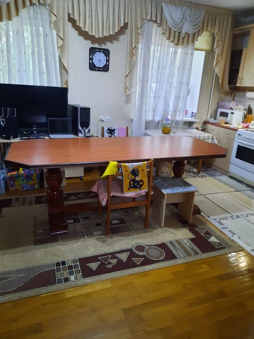 Деревянный стол б/у 2500×1100 мм