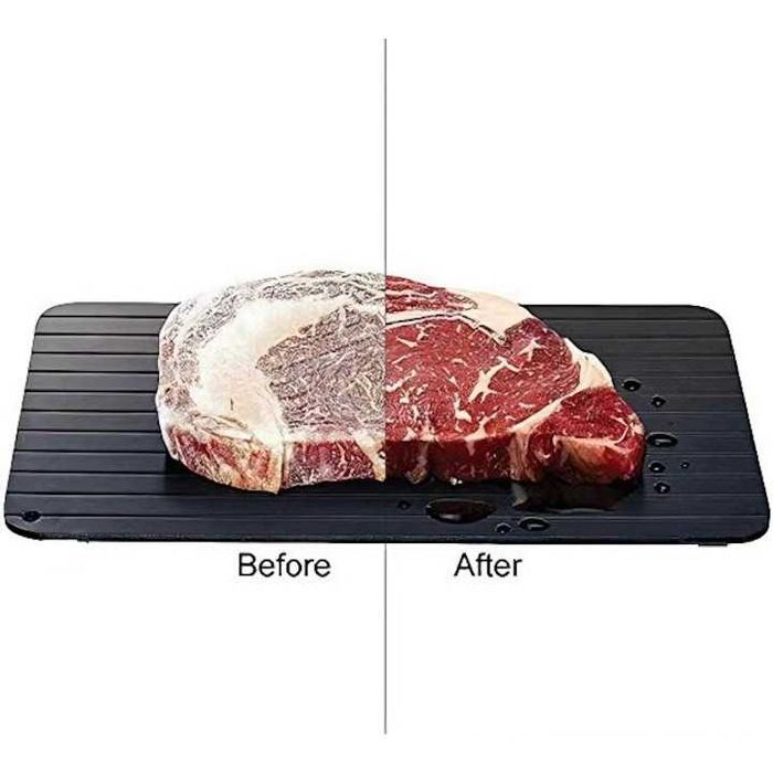 Tava dezghetare rapida carne, peste si legume din aluminiu