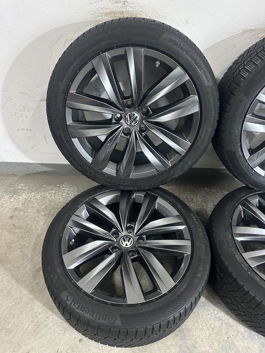 Jante 18 originale Vw Passat anvelope iarna +senzori