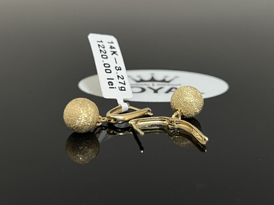 Bijuteria Royal CB : Cercei aur 14k 585 3,27 grame