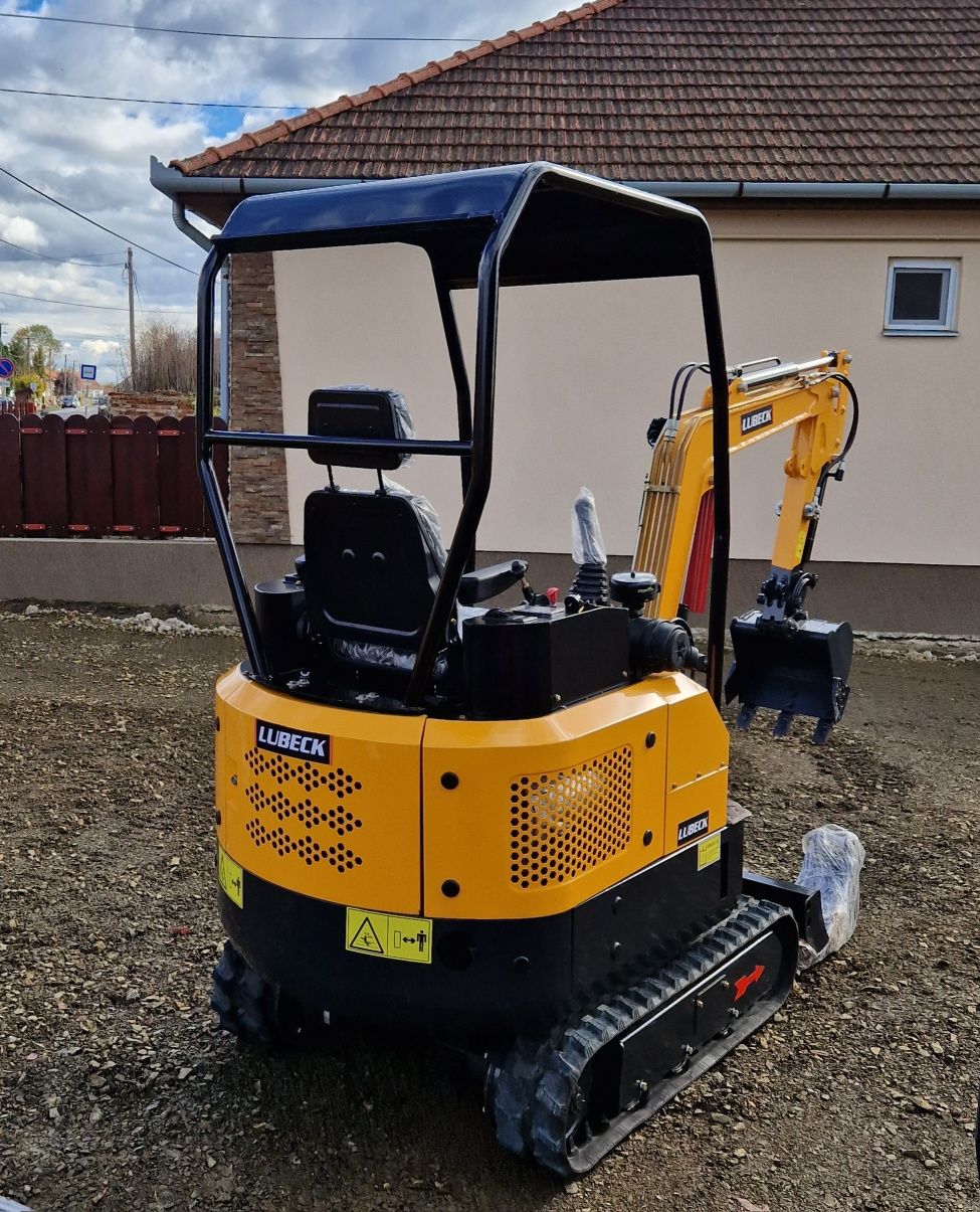 Miniexcavator 1.6t LUBECK EX-161 NOU-Garanție 2 ani.