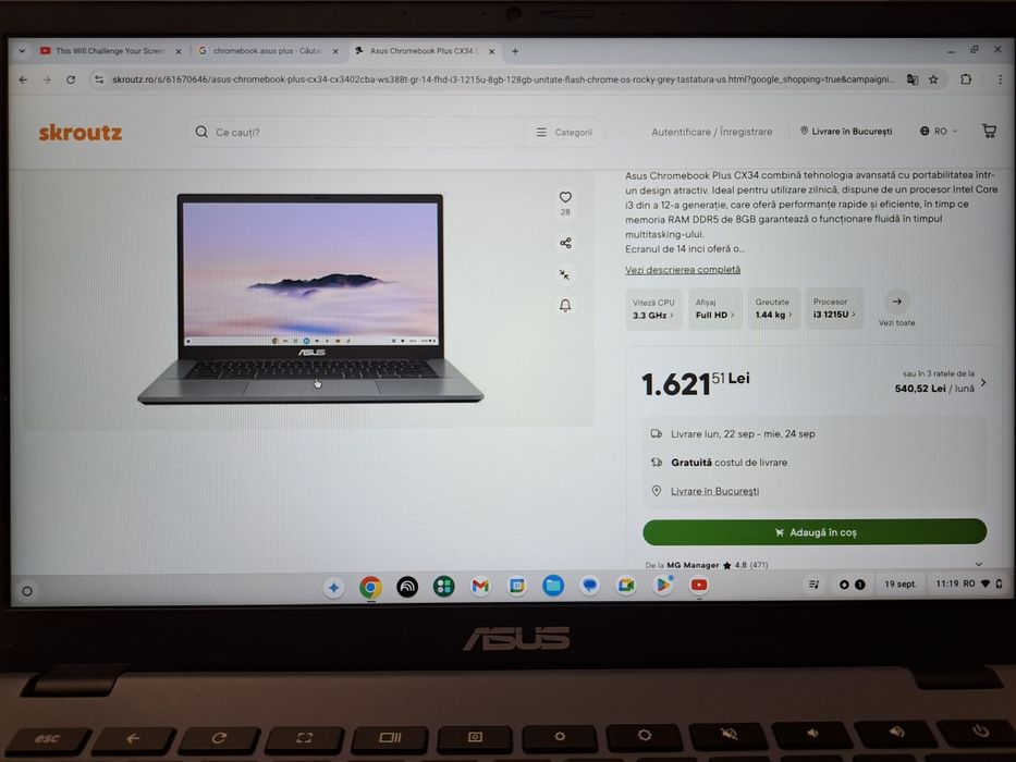 Chromebook Asus plus