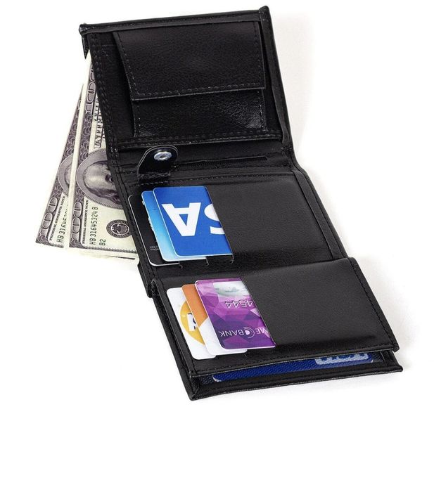 Мъжки портфейл с джоб за монети