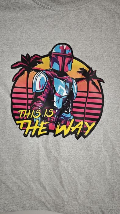 Детска тениска с мандалорианеца Mandalorian, размер 7-8 г