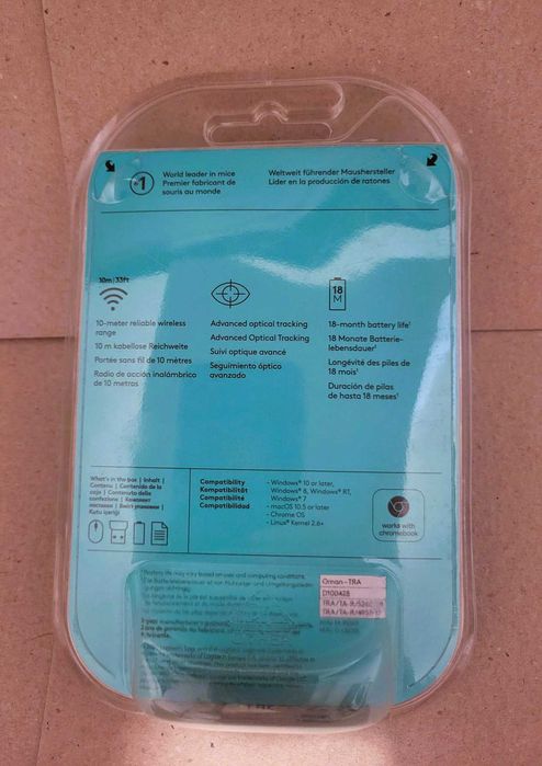 Mouse Logitech M280, Wireless, USB, negru, autonomie mare, sigilat