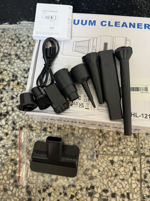 Безжична Преносима Прахосмукачка HL-121 – 4-в-1 за Автомобила, 16000PA