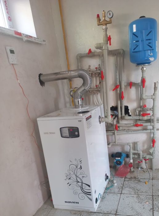 Установка котлов,тёплый пол.