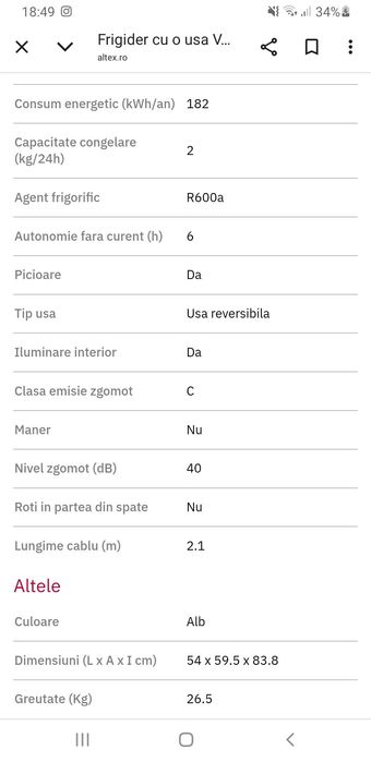 Frigider 1 usa Vortex