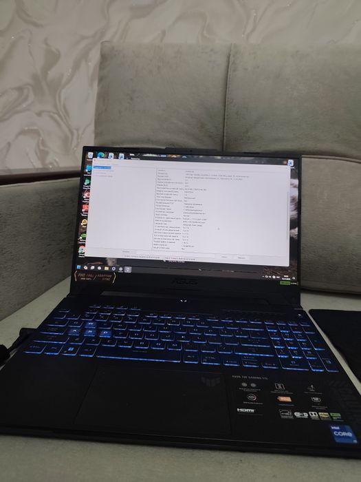 Asus Tuf Gaming F15 sotiladi holati a'lo
