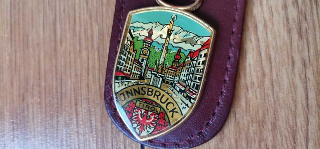 Breloc din piele și alama Innsbruck Austria