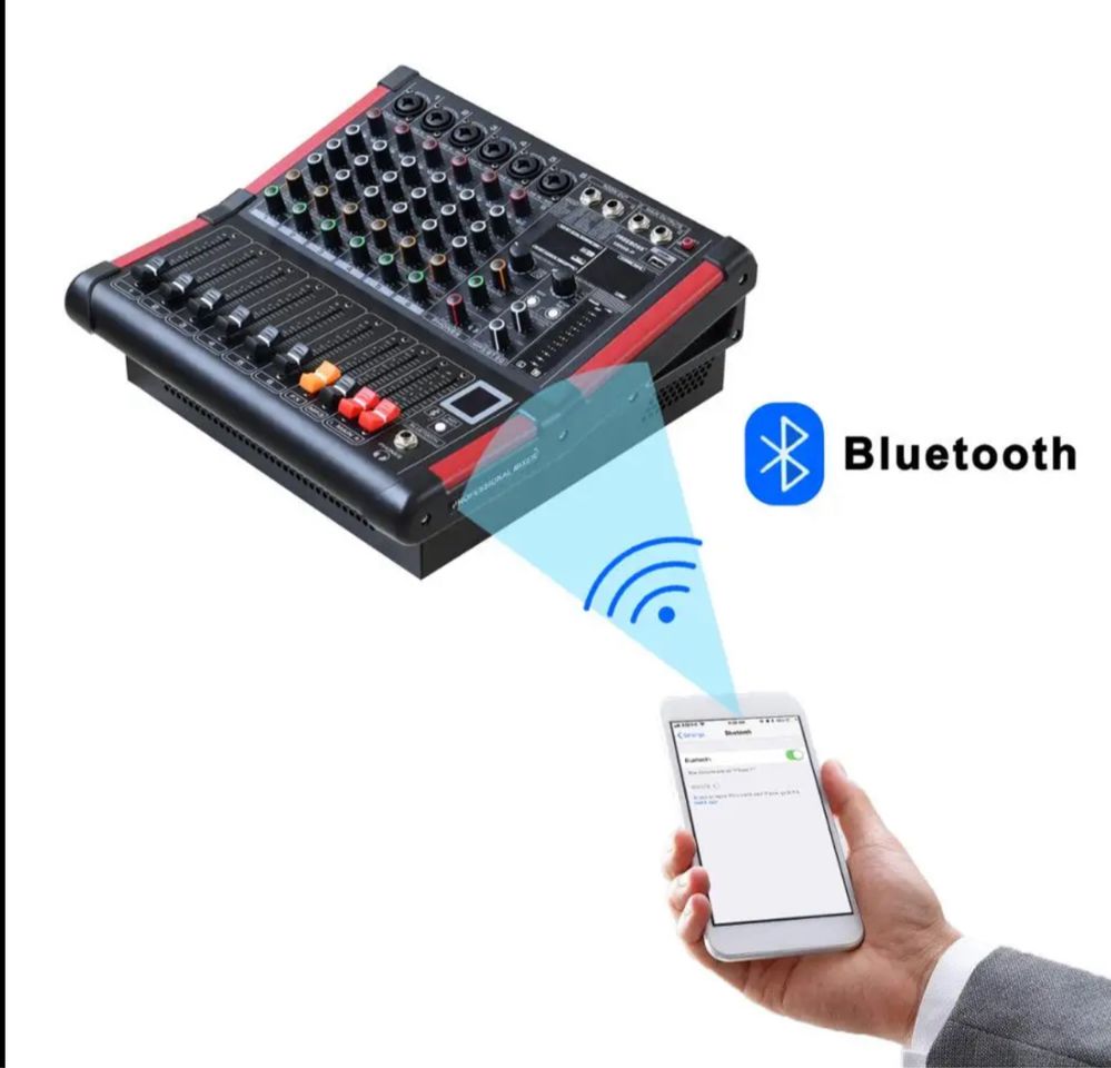 PRO. COV 80USB  8-канальный микшерный пульт Bluetooth AUX+ 99DSP