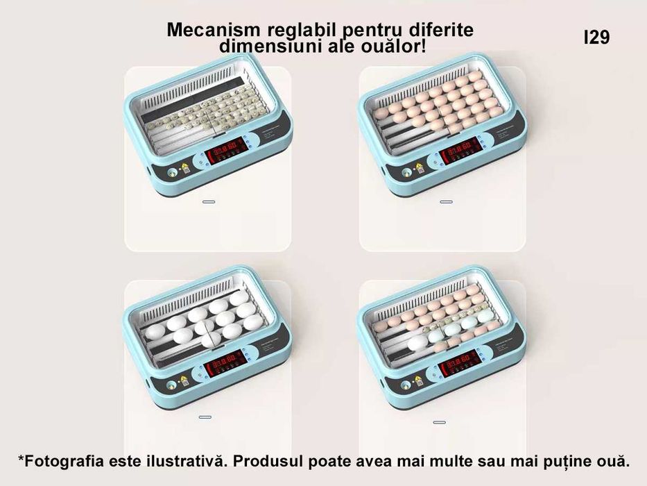 Incubator automat pentru 24 de oua pui Clocitoare rata gisca Eclozator