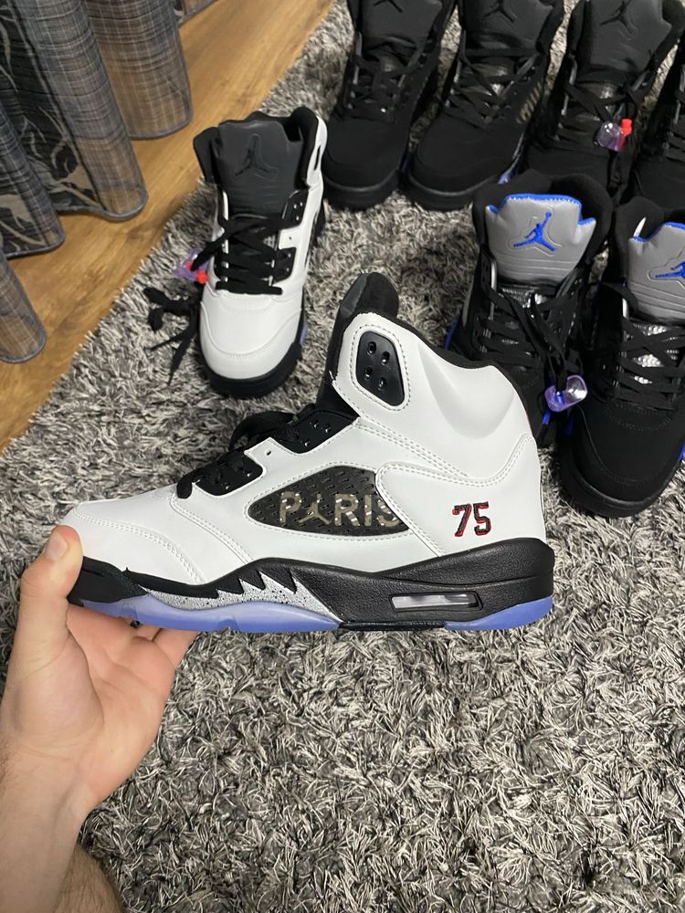 Jordan 5 Psg Racer Blue Negrii Albi