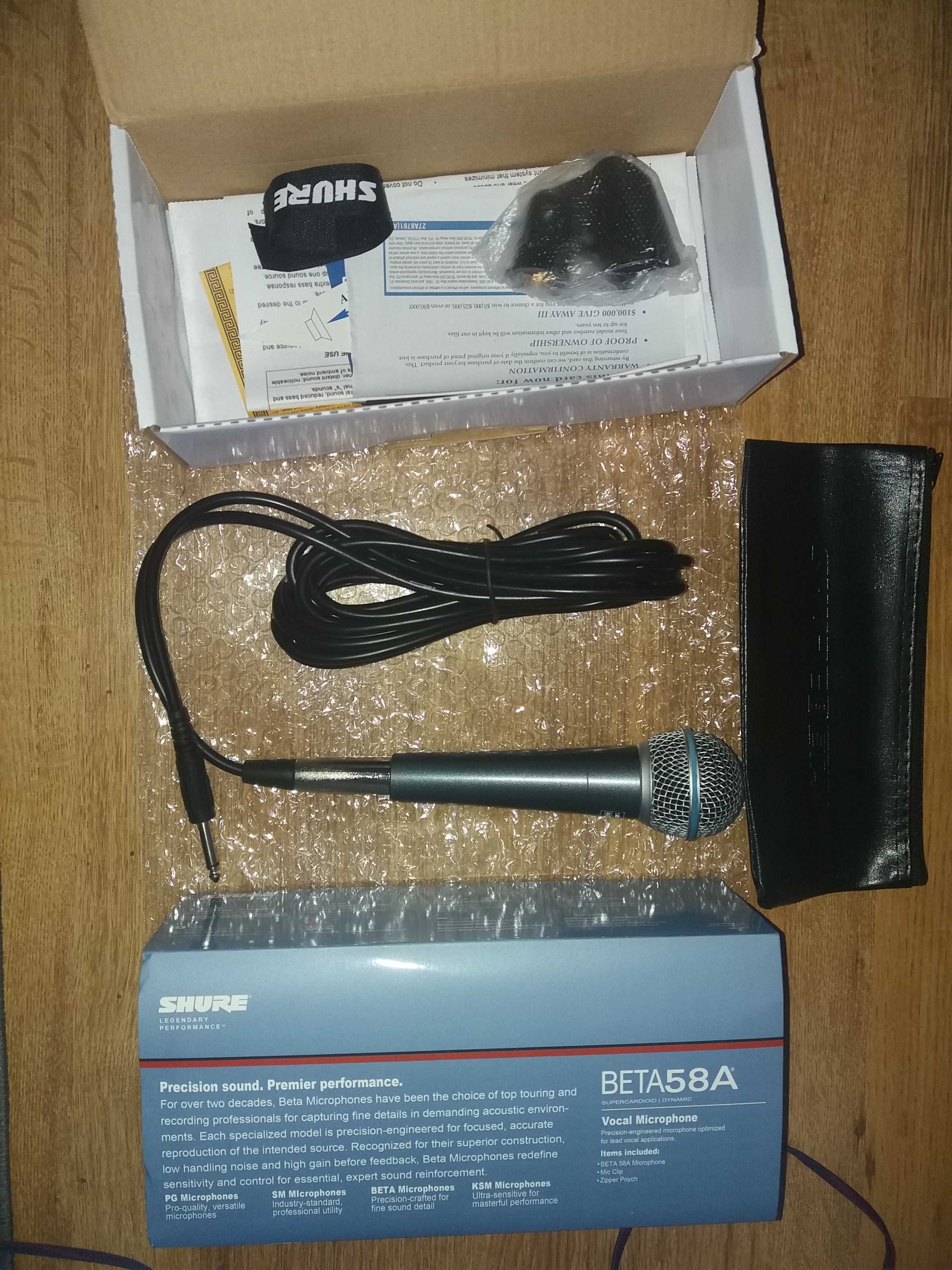 Microfon profesional shure beta 58 a / Microfon solisti, soliste, dj