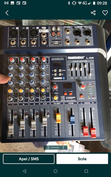 Nou! Mixer cu Mp3/Mp4 cu factura