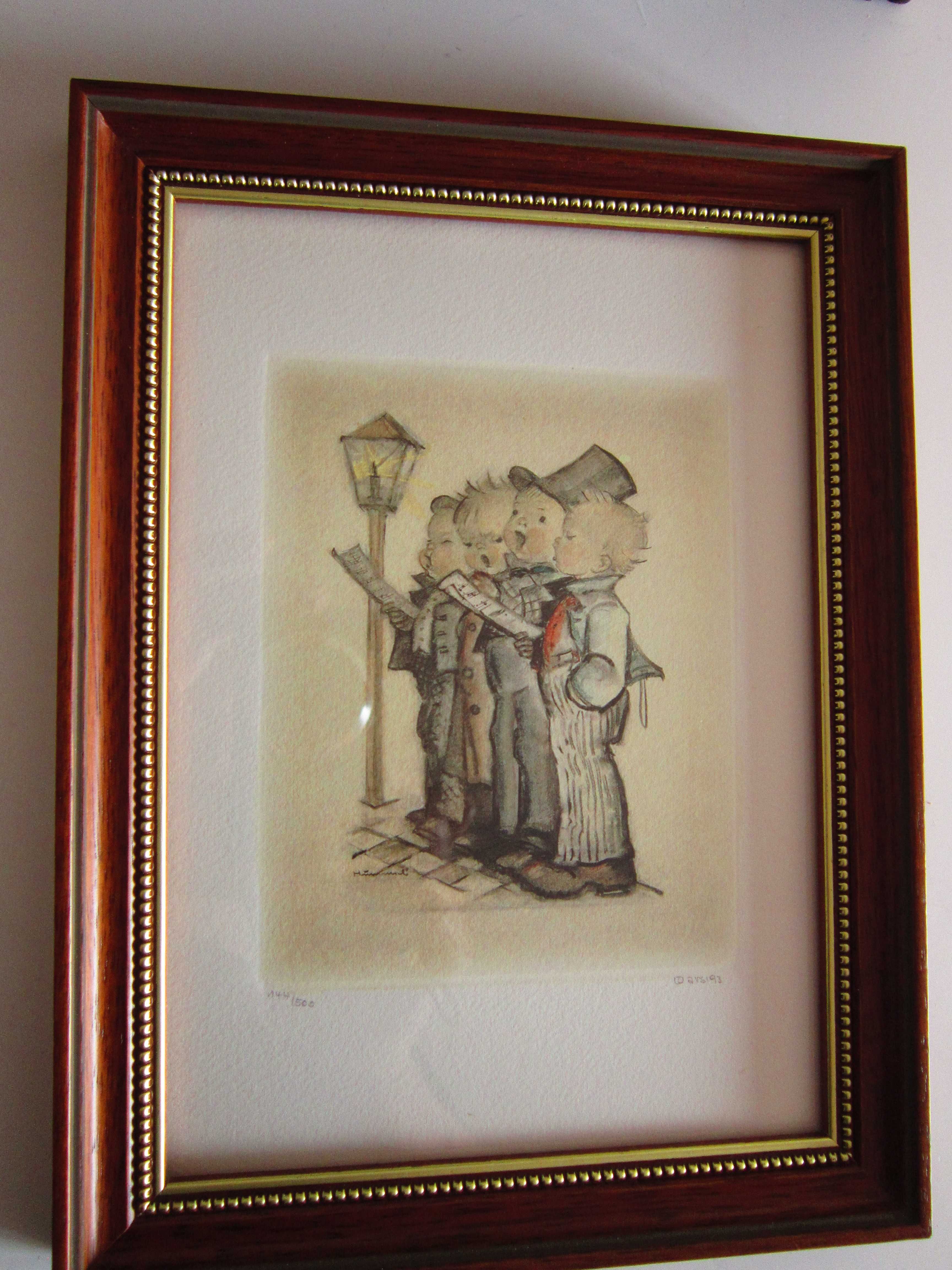 cadou deosebit rar "Harmony in Four Parts" by Hummel lithography 1993