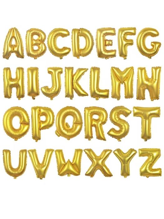 Фольгированные шары Буквы, Цифры, 80 см, клей точечный