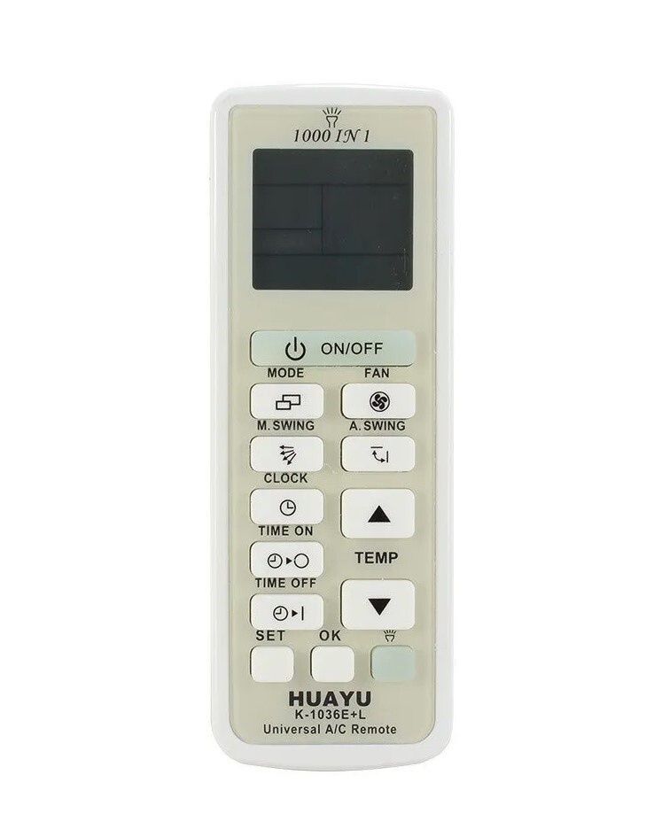 Пульт для кондиционеров 1000 в 1 Huayu K-
1036E+L