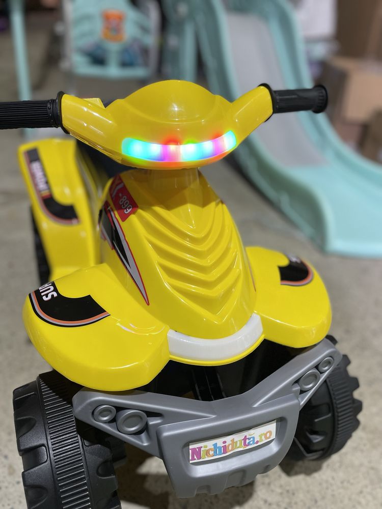Atv electric pentru copii cu muzica si lumini Nichiduta X Power Yellow