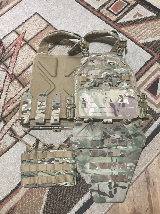 Plate carrier + protectie inghinala