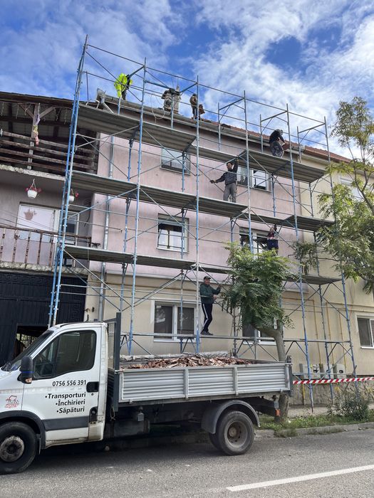 Schela 6m din aluminiu pe roti, schela metalica, popici, panouri doka
