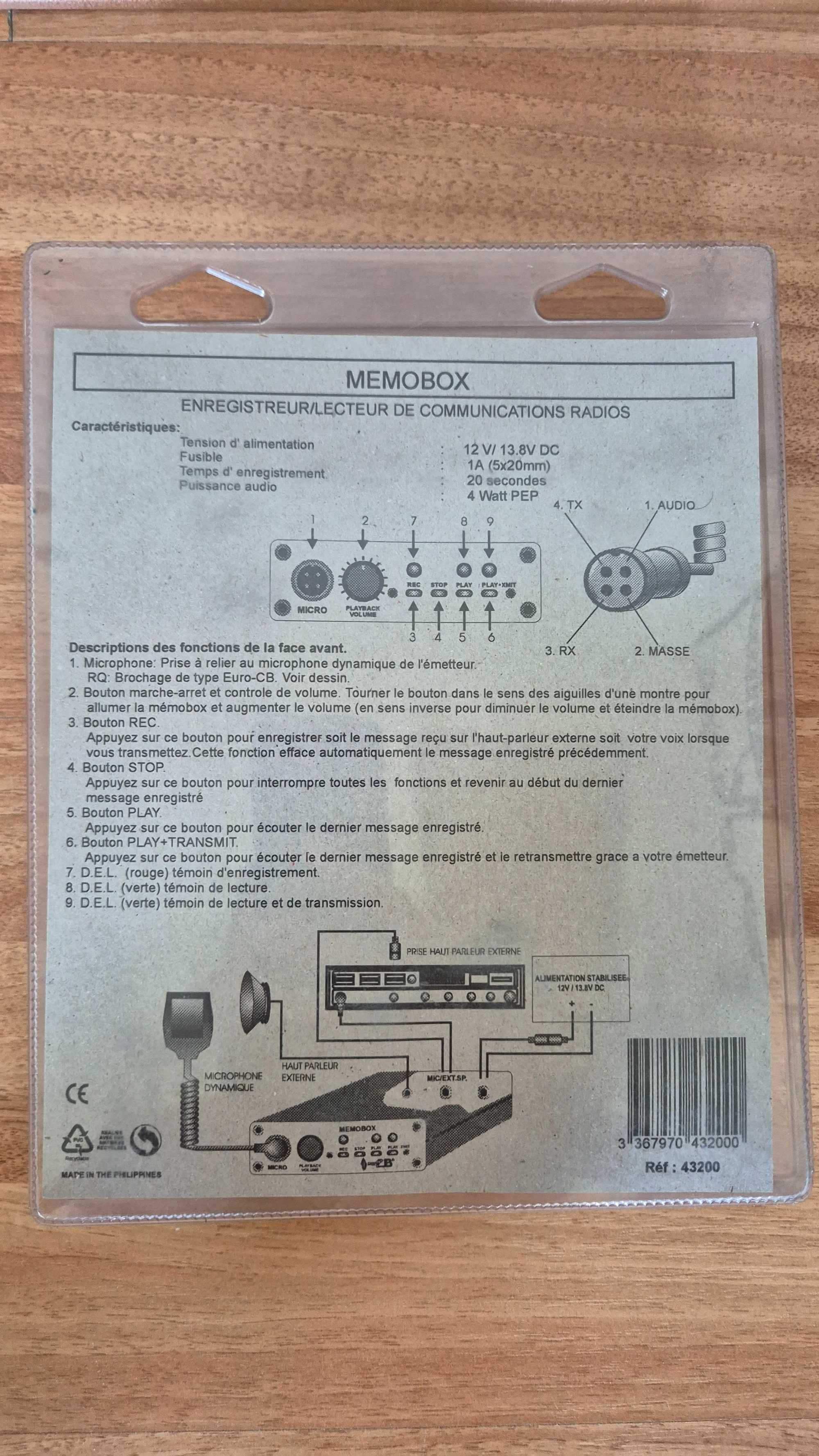Euro CB Memobox (Înregistrator și transmițător digital)