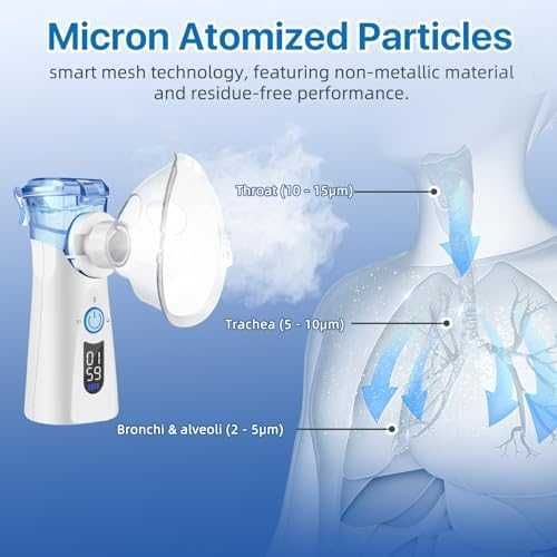 Нов Портативен ултразвуков инхалатор, 3 режима, супер тиха работа