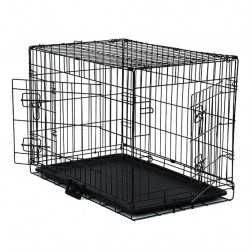 Cusca metalica cu tava pvc 60 x 42 x 50 cm