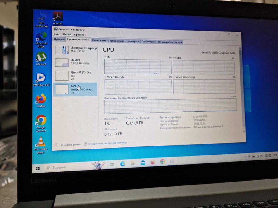Лаптоп Lenovo IdeaPad 330-15IGM 81D1