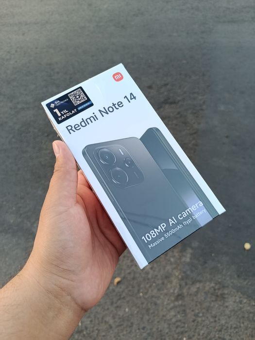 Redmi Note 14 Yengi Upakofka 6+2/128gb