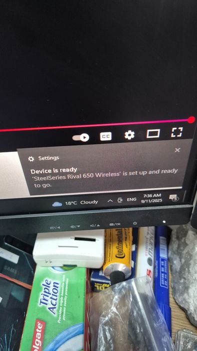 Mouse optic gaming Steel Series rival 650 impact II