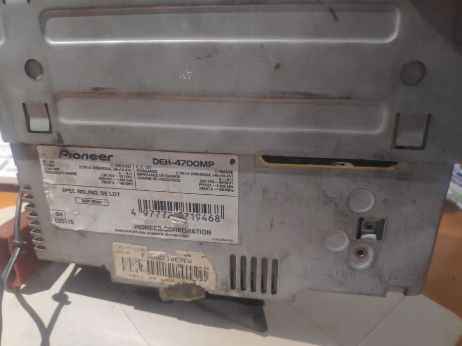 Radio CD auto Pioneer DEH 4700 MP defect