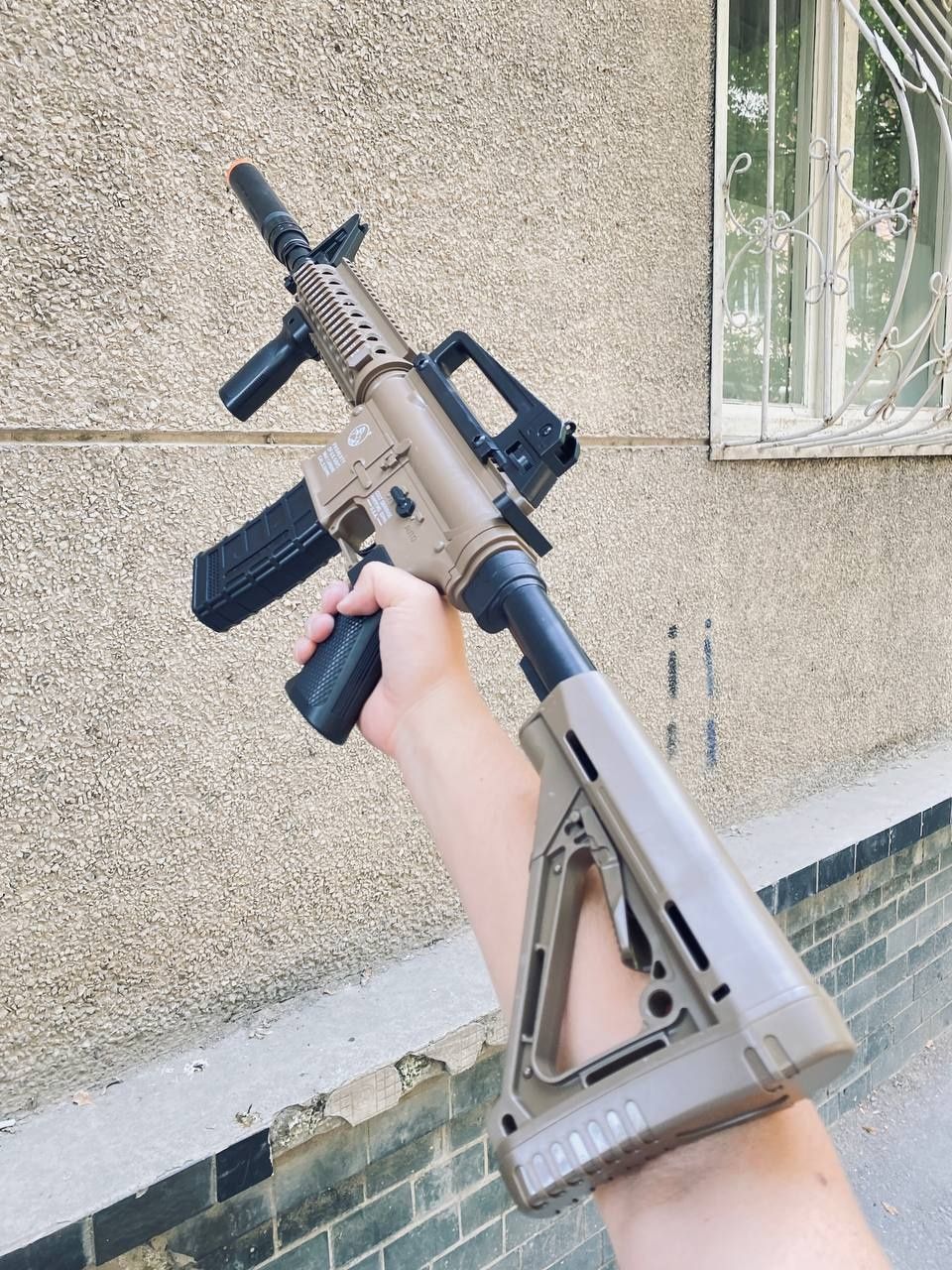 Мощный HK 416 орбибольный автомат