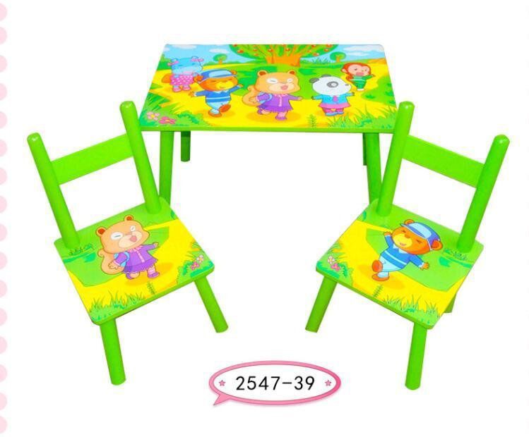 Set masuta lemn cu 2 scaune