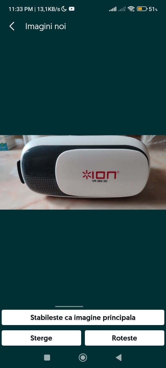 Ochelari VR Ion 360° 3D