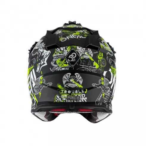 Детска крос каска O'NEAL 2SERIES ATTACK black/neon yellow 2020