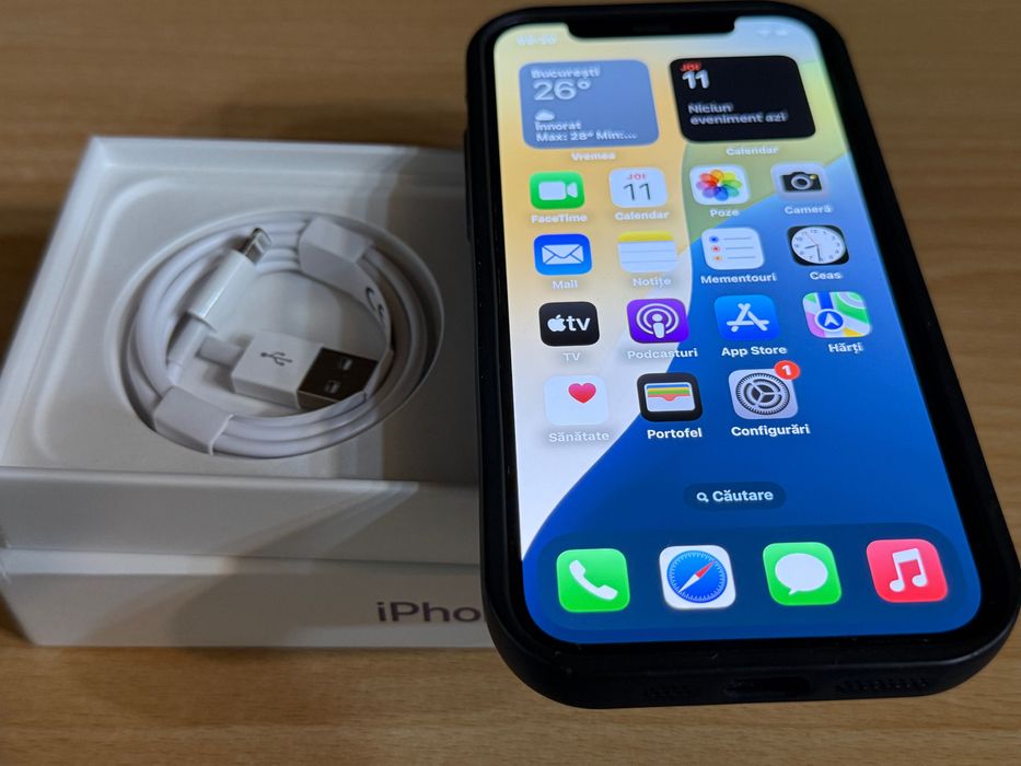 Telefon APPLE iPhone 12 5G, 64GB, Purple +3 huse de protectie