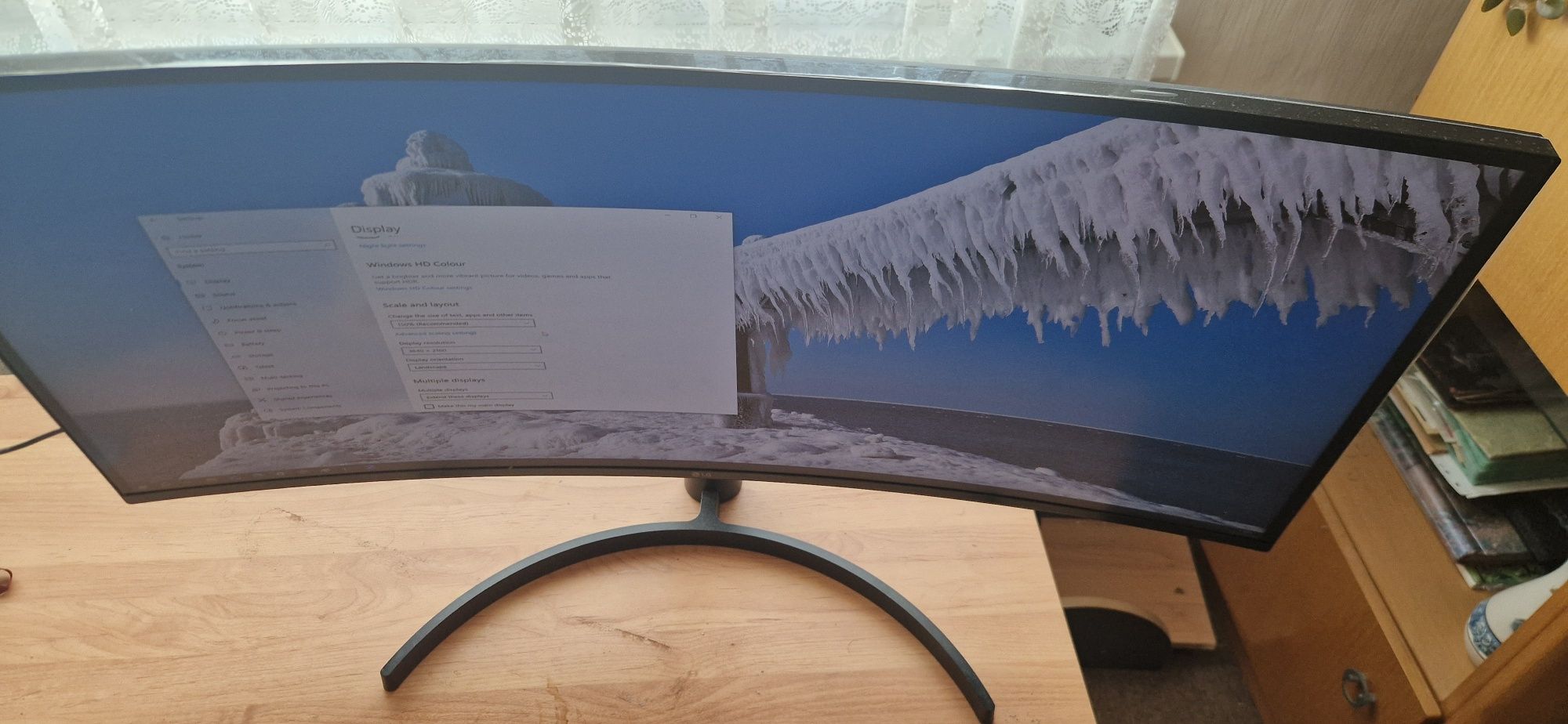 LG 34WN80C, извит, HDMI, DisplayPort, USB-C