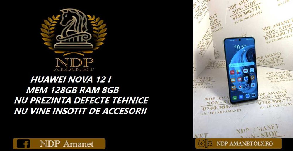 NDP Amanet Calea Mosilor 298 HUAWEI NOVA 12I ( 40137 )