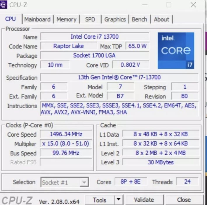 Intel Core i7-13700