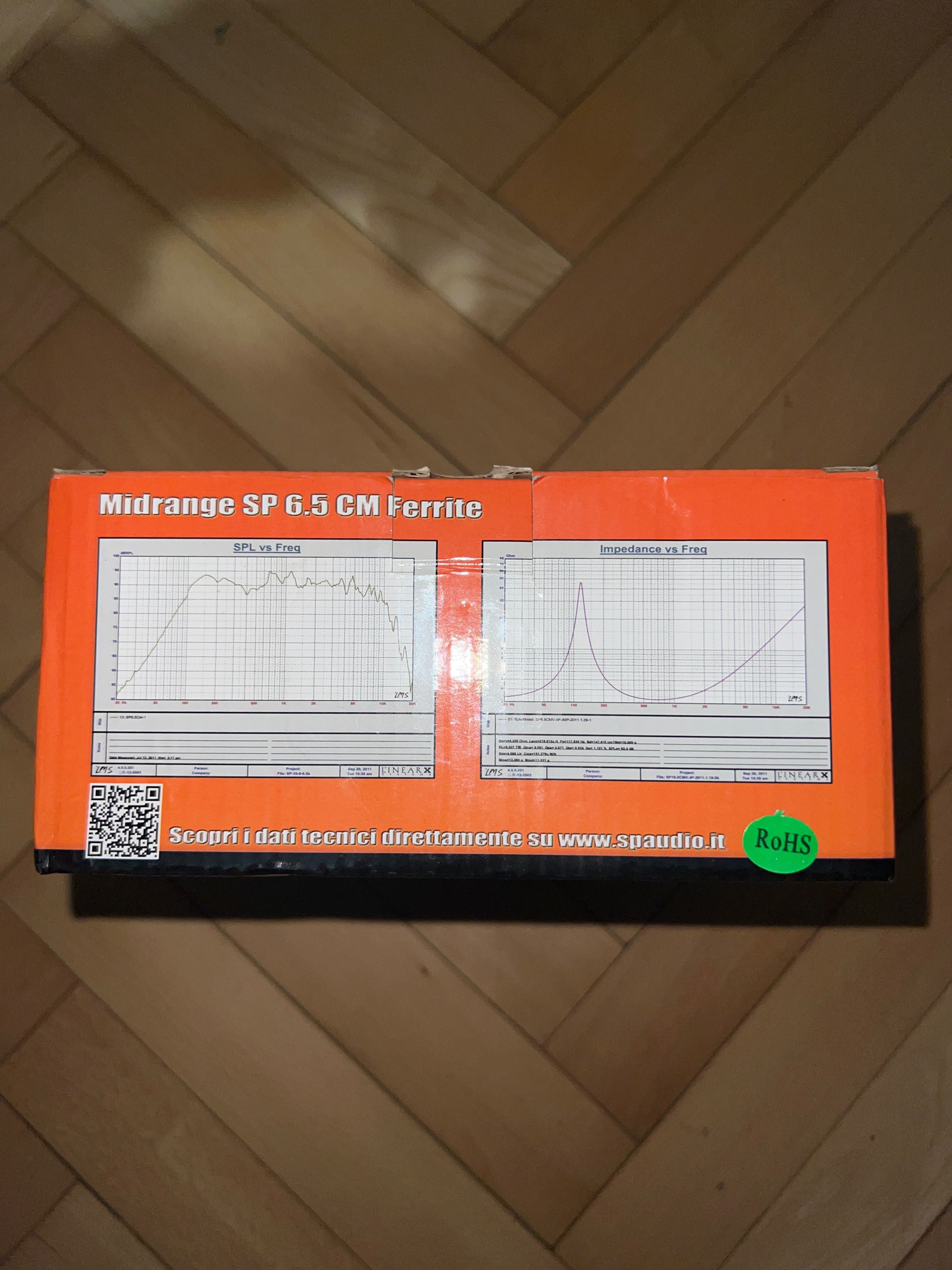 Средно честотен говорител SP AUDIO-6.5 CM Ferrite