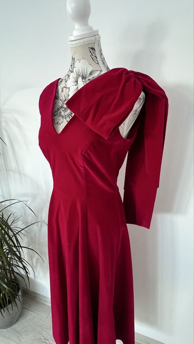 Rochie midi din catifea Poema